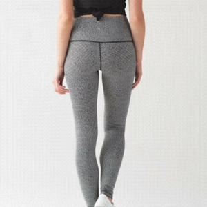 LULULEMON Wunder Under Pant High Waist Yoga Leggings Houndstooth Size 6